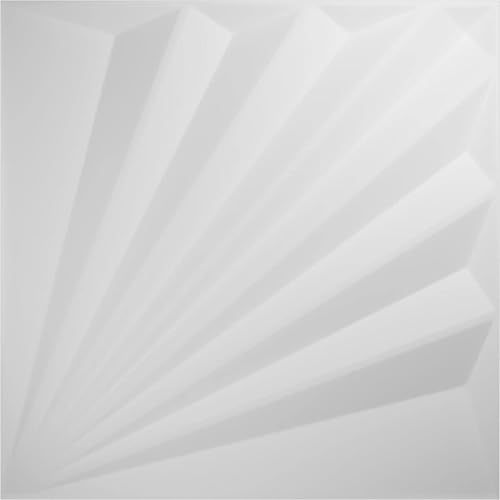 Miniatura 5 de Ekena Millwork WP20X20AAWH-CASE-50 19 5/8 pulgadas de ancho x 19 5/8 pulgadas de alto Aire EnduraWall Decorativo 3D Panel de Pared Cubre 133.73 pies