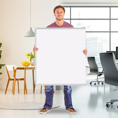 Magnetic White Board Dry Erase Board for Wall,72" x 48" (6ft x 4ft) Wall-Mounted Aluminum Frame Marker Board, Foldable Portable Whiteboard with a Long Pen Tray for School, Classroom, Office & Home - Image 6