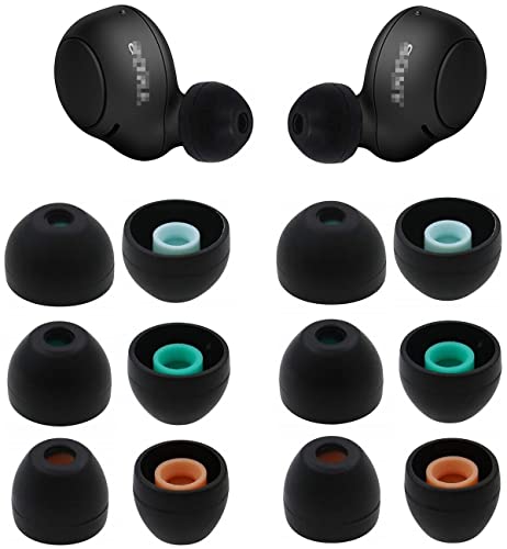 JNSA Lot de 6 Paires d'embouts de Rechange en Silicone pour écouteurs Sony WF WI MDR Series compatibles avec Les écouteurs Intra-Auriculaires Sony WF-1000XM4...