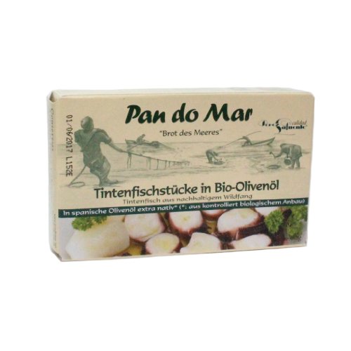 Tintenfischstücke in Bio-Olivenöl 1 x 120 gr