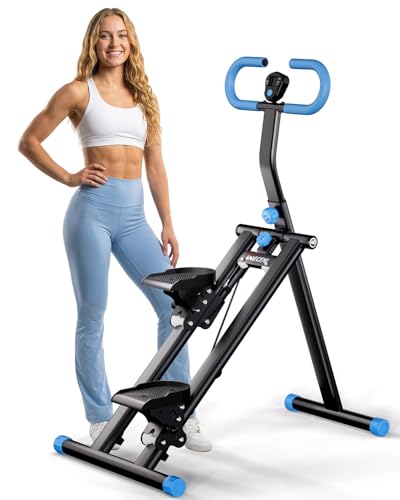 Image of Stair Stepper for Home, Folding Stair Climber with LCD Monitor, Quiet Cardio Machine for Full Body Workout & Glute Training, 300LB Capacity