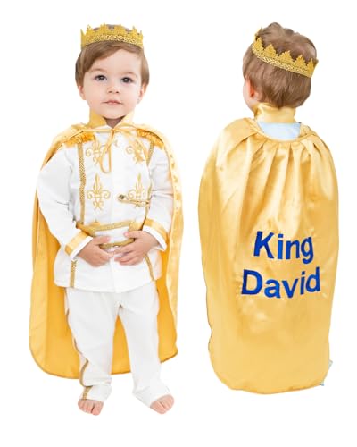 Baby Boys Prince Suit - Formal Dress Outfit for Special Occasions, Weddings, Parties - Stylish & Comfortable Toddler Suit Set (White, 3T US Kids' Numeric)