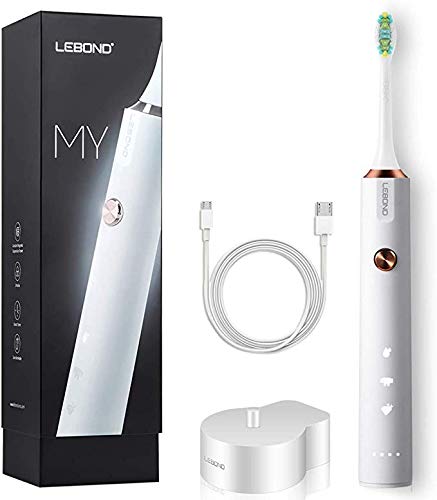 Sonic Electric Toothbrush Rechargeable for Adults, Teens and Kids, 3 Modes with 2 Mins Built-in Timer - Wireless Charging, Dupont Brush Heads Sonic Electric Toothbrush Rechargeable for Adults, Teens and Kids, 3 Modes with 2 Mins Built-in Timer - Wireless Charging, Dupont Brush Heads