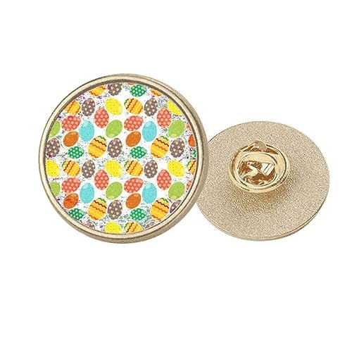 Broche œuf et fleur de Pâques en métal doré pour customiser un vêtement