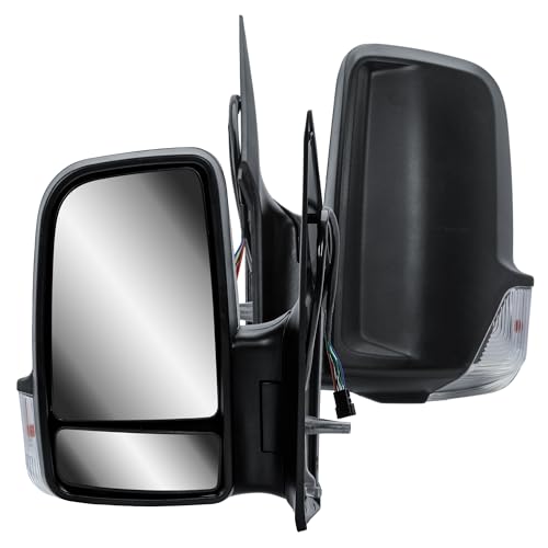 Espejo retrovisor eléctrico y calefactable con intermitente para Mercedes Sprinter 906 VW Crafter 2006-2018 (lado izquierdo (lado del conductor) Espejo retrovisor eléctrico y calefactable con intermitente para Mercedes Sprinter 906 VW Crafter 2006-2018 (lado izquierdo (lado del conductor)