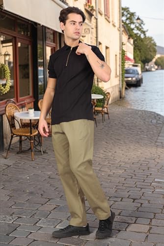 Image of RynoGear Linen Cotton Blend Casual Pants for Men || Trousers for Man || Pants for Man