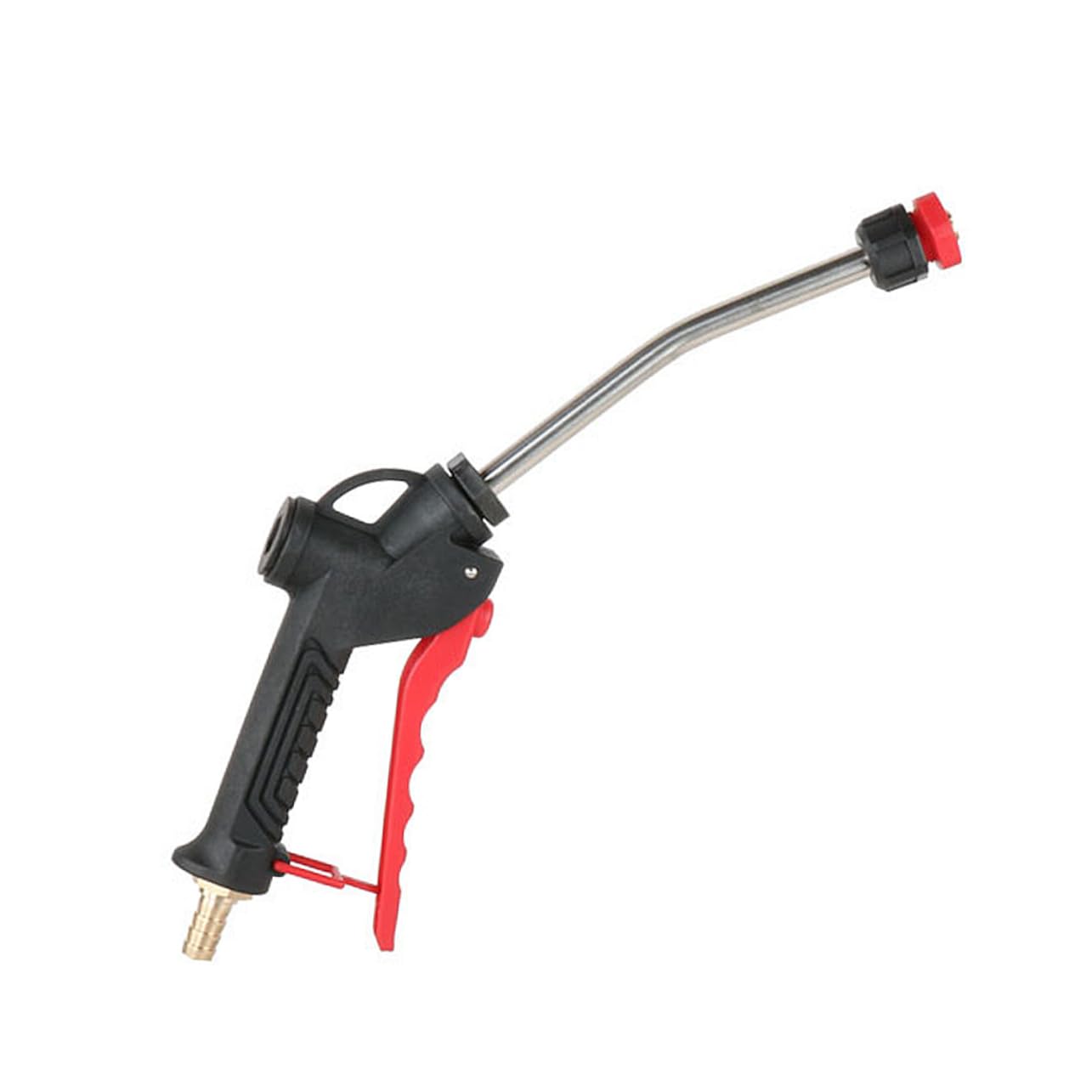 Pistola Rociadora Agua Coche, Conector 8mm, Negro, Plástico y Cobre