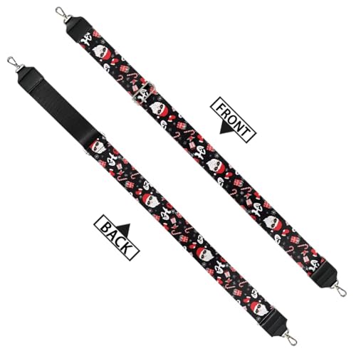Image of Coldinair Christmas Purse Straps Replacement Funny Santa Claus Crossbody Bag Strap Wide Shoulder Strap Replacement Guitar Straps Purse