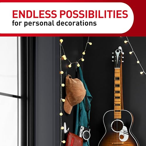 Command 17091CLR Transparente Haken, mit transparenten Klebestreifen, mittelgroß