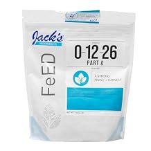 Jacks Nutrients 0-12-26 Part A, Water-Soluble Fertilizer 2.2lbs Zero-Nitrogen Plant Food Promoting a Strong Finish and Harvest