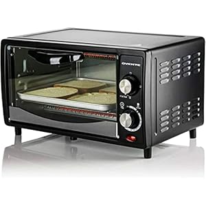 Ovente Countertop 4 Slice Capacity Convection Toaster Oven with Stainless Steel Portable Baking Pan & Crumb Tray…