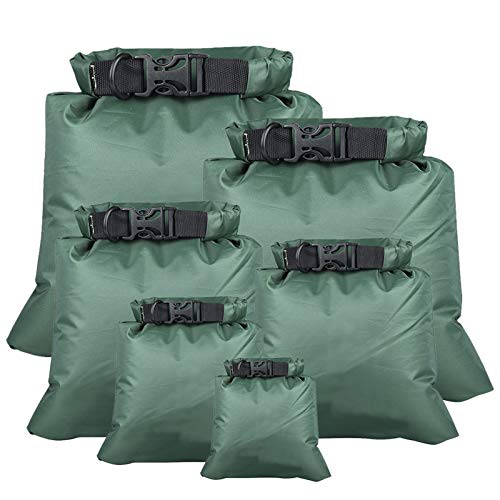 Nishore 6 PCS Outdoor Waterproof Bag Dry Bag for Drifting Boating Floating Kayaking Beach