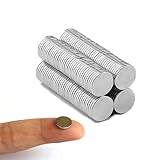 KKHOUSE 100PCS 10x1mm Thin Magnet 10mmX1mm Permanent disc 10x1mm Magnetic Round Magnet 10 * 1 mm Refrigerator Magnets, Fridge, Office, Whiteboard Magnets for Crafts,Office, Kitchen