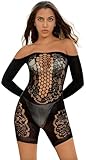 Bommi Fairy Body da donna Shapewear, collant senza spalline, tuta intera Romper Mid coscia, biancheria intima modellante, Nero , Taglia unica