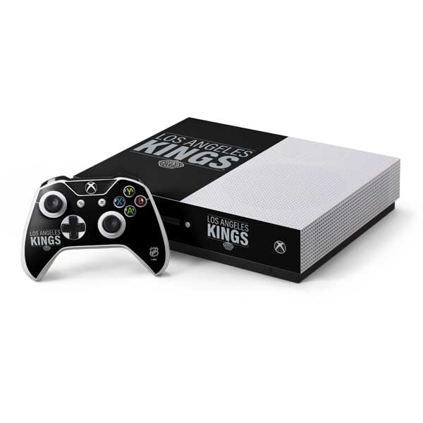 Skinit Decal Gaming Skin Compatible with Xbox One S Console and Controller Bundle - Officially Licensed NHL Los Angeles Kings Lineup Design