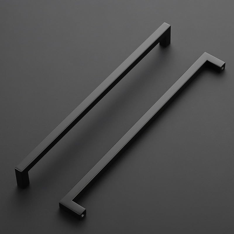 Ravinte Pack of 25 Cabinet Handles, 320 mm, Furniture Handles, Black Handles for Kitchen Cabinets Cabinet Handles - Image 2