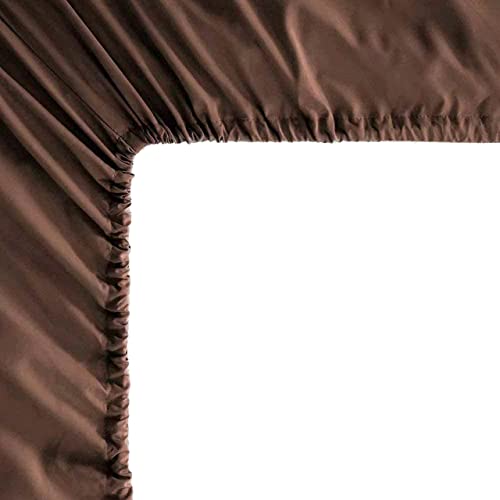 Image of Mocassi King Sheet Set - Luxury Hotel 1800 Premier Bedding Sheets & Pillowcases - Ultra Soft Breathable & Cooling Bed Sheets - Deep Pocket - Wrinkle Resistant - 6 Piece Set - King, Brown