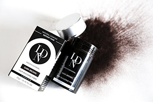 LDN Professional Twin Pack Hair Fibres for Hair Loss and Thinning Hair, Multi Pack with 2 bottles (Dark Brown)