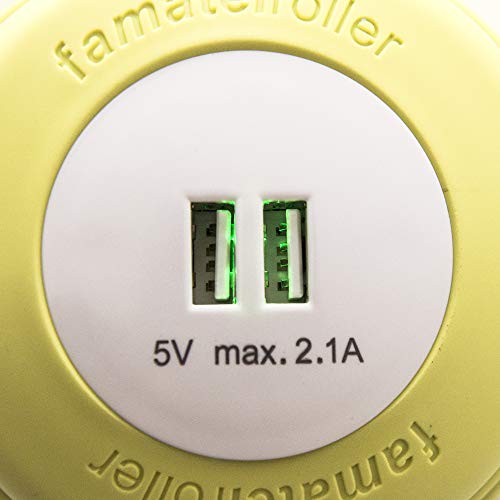 Enrollable con 2 USB para cargar el móvil cómodamente gracias a su cable flexible de 2m 6