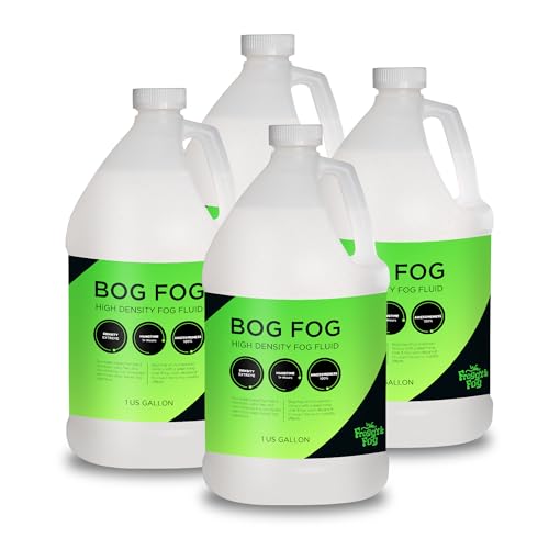 Froggy's Fog - Bog Fog - Extreme High Density Fog Fluid - Long 2 Hour Hang Time - For Halloween, Haunted Attractions, White-Out Effects