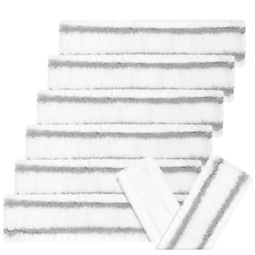 Adiwo 6 Pcs Kärcher Almohadillas de Microfibra, Kärcher Almohadillas de repuesto para aspiradora, Almohadillas de Limpieza, Compatible con Kärcher WV1 WV50 WV75(gris)