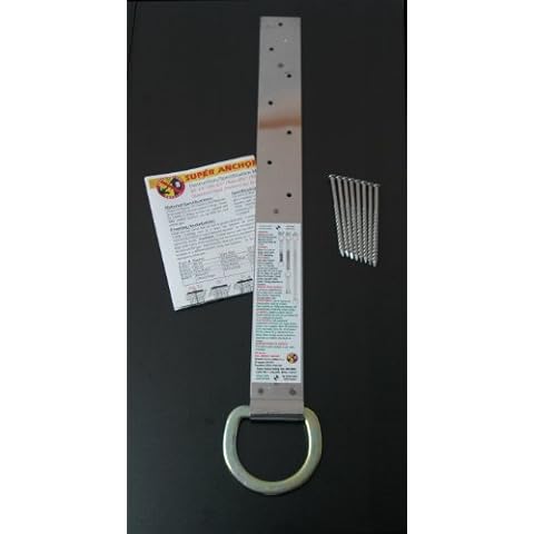 2816 Super Anchor Safety RS-20 Anchor Kit with Dacromet D-Rings, Stainless Steel, 20 Gauge Cover