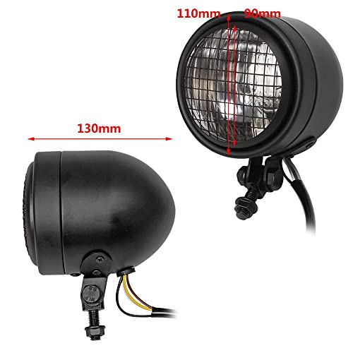 Farol de motocicleta retrô universal modificado 3,5