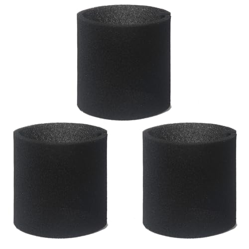 90585 Foam Sleeve Filter Replacement Compatible with Shop-Vac Vacmaster & Genie Shop Vacuum Cleaner VF2001 Foam Replacements Filters for Wet Dry Vacuum Cleaner (3 Pack)