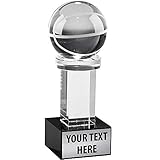 Crown Awards Basketball Austerity Trophy, 6" Crystal Basketball Trophies