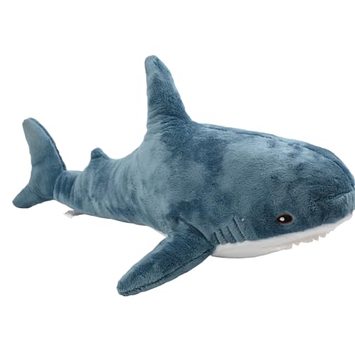 Image of Giant Stuffed Animal, Shark Plush, Shark Stuffed Animal, Shark Plushies, Shark Pillow for Home Room Decor, Ideal Gift for Kid Boy,Girl&Girlfriend (Blue, 60cm /24inch)