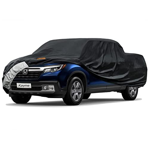 Kayme 7 Layers Truck Cover Fit Honda Ridgeline (2006-2023), Waterproof All Weather, Heavy Duty Outdoor Pickup Cover Sun UV Rain Protection (Deliver Ab
