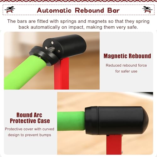 Ostacoli per allenamento di velocità e agilità – ideale per tennis, pallavolo, calcio, softball e basket – Design di ritorno automatico premium per allenamento su pista e campo