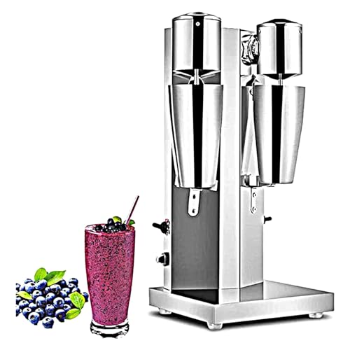 Batidora Eléctrica - Batidora Para Hacer Helados De Acero Inoxidable Batidora De Bebidas 18000Rmp Con 2 Tazas, 2 Velocidades Ajustables (Cabezal Doble, 1X280W)