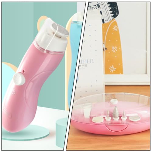 GOOHOCHY Lime à Ongles pour Bébé Portable 9 Têtes de Meulage Ajustables, Résine ABS, Capacité 300ma, Charge USB, pour Ongles en Déplacement – vue 6