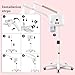 lailelaodi 2 in 1 Facial Steamer with Cold & Hot Mist, Professional Face Steamer with Timer Function, and Adjustable Height for Spa, Salon, and Home Use