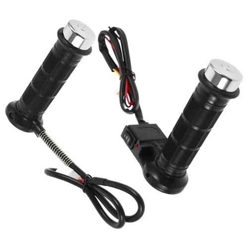 Cabilock 1Par Puños Calentados Para Motocicleta Empuñaduras Calefactables Universales Instalación Compatible Con Varios Para Conducir Fríos