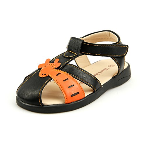 little captain The Boy's Animal Sandal - Black - FBA1521027A-13