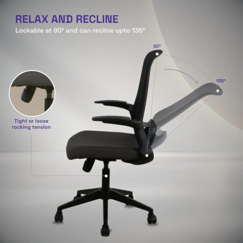 Wakefit Store Wakefit Maven Ergonomic Office Chair Black - Image 5