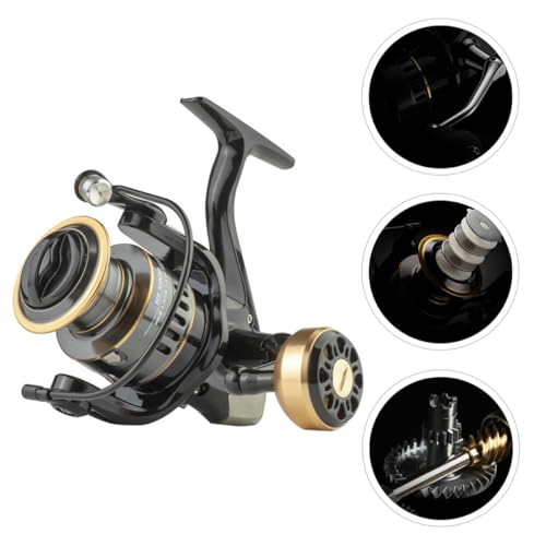 Carrete de pesca de metal resistente con rueda de aleación de 12" 6