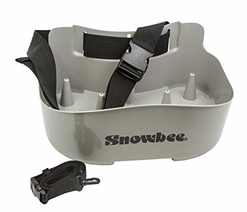 Snowbee Cesto de plástico duro antigrietas, ligero, con cinturón de cintura ajustable, color gris, talla única Cover