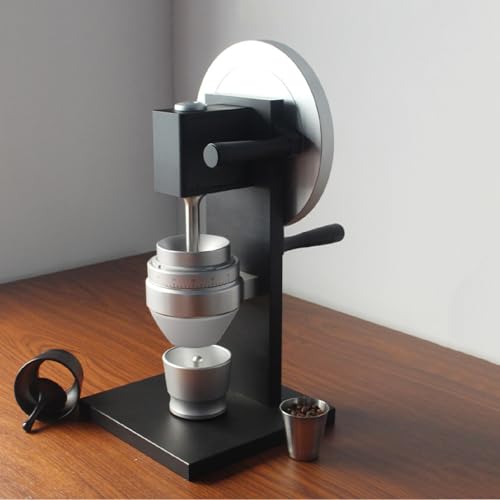 GYKOZY Molino de café con configuraciones de molienda Ajustables, Molino de café de muelas cónicas para Uso doméstico, Acero, fácil de Limpiar