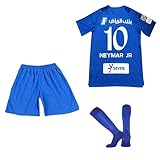 HISOKA Boys' Soccer Jersey, No.7, Kids Football Jersey, Children's Football Jersey, Youth Football Jersey with Socks(11-12Years)