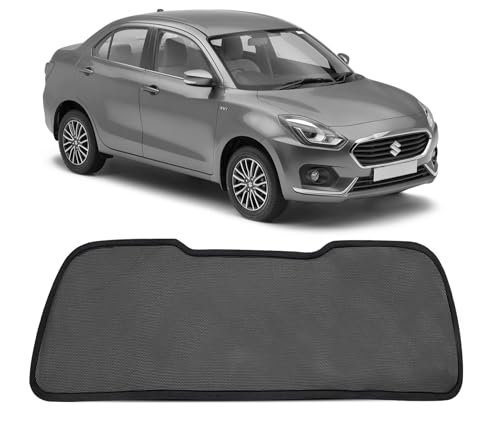 Image of Autofact Dicky Curtain for Swift Dzire 2017-2024 | Custom Fit Rear Windshield Sunshade | UV & Heat Protection | Foldable Mesh | Privacy & Cooling Car Accessory