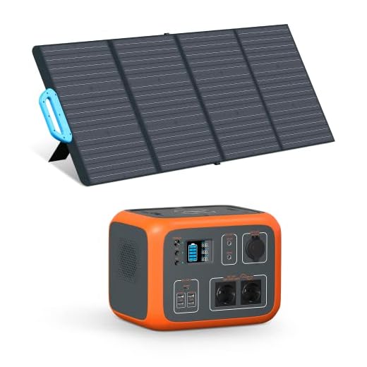 PowerOak Bluetti AC50S 500 Wh Power Station portable avec 1 panneau solaire 120 W, générateur solaire avec sortie CA/DC/USB, batterie au lithium pour camping et camping