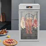 SAYEYBU Stainless Steel Biltong Drying Box, Food Dehydrator, 800W Large Food Dehydrator with 12 Hanging Hooks, LED Smart Control for Drying Meat, Vegetable & Fruit,Silver - Image 3