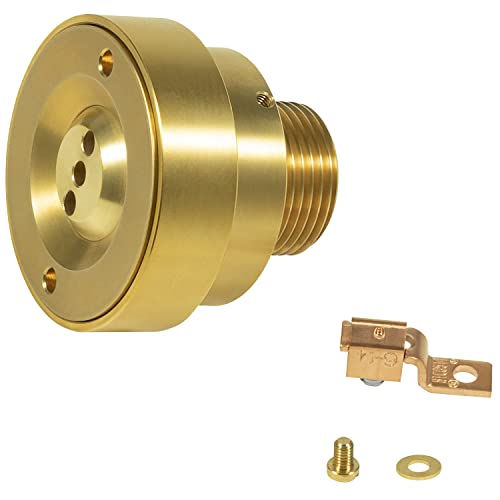 Hihitomorrow 3 Hole Pool Brass Deck Jet Nozzle with Ground Lug for Swimming Pool Spa Fountain Water Hole Pump, Triple Streams Jet Nozzle by Hihitomorrow - Image 8