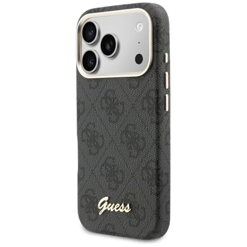 Coque iPhone 17 Pro Max Guess 4G Script Noir Housse Magsafe Antichoc - 2