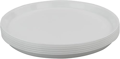 Miniatura 6 de Jekiyo Bandejas redondas de plástico para servir, 13.5 pulgadas, 6 paquetes