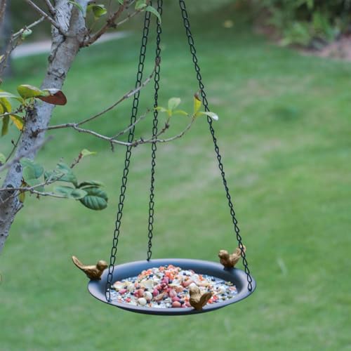 Bain d'oiseaux en métal résistant aux intempéries et objet déco - 4