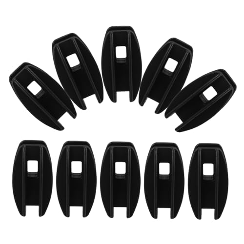 Milisten 10 Aisladores Para Cerca Eléctrica Accesorios Aislantes Para Postes 10 Piezas Negro Para Granja y Jardín Protección Segura Temporal